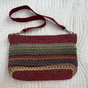 The Sak Multicolored Striped Knit Shoulder Bag